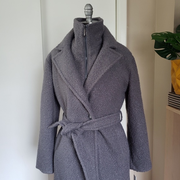 Calvin Klein Boucle Fleece Coat Size Small NEW! - Picture 1 of 15